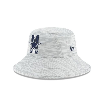 Blue Dallas Cowboys Hat - New Era NFL Official NFL Training Stretch Bucket Hat USA4359721